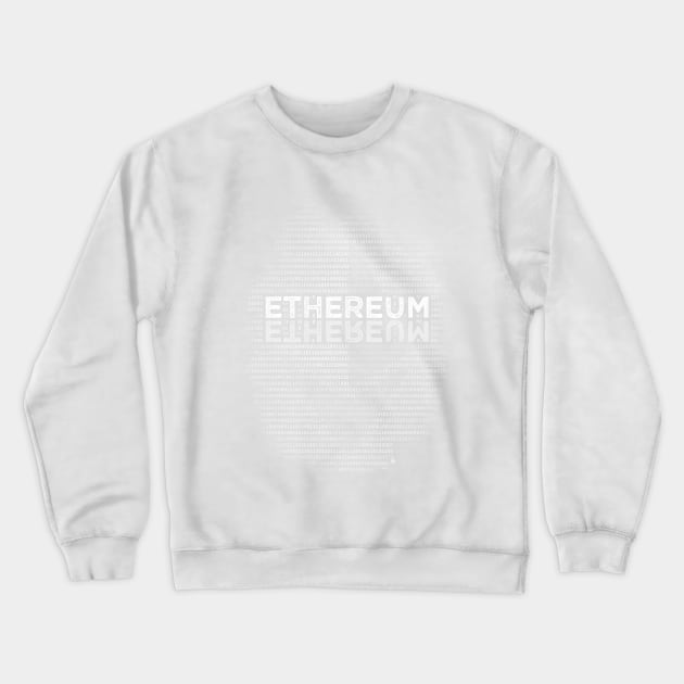 Ethereum binary Crewneck Sweatshirt by andreabeloque